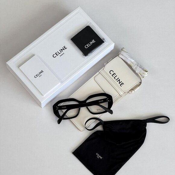 Celine 3 DOTS Women Eyeglasses Black Rectangle CL50156I 001 NEW AUTHENTIC - Picture 12 of 13